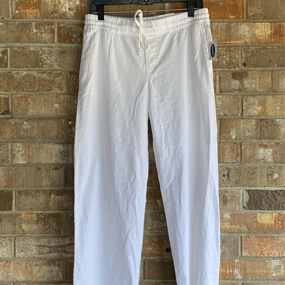 Old Navy Wide-Leg Linen-Blend Medium pants